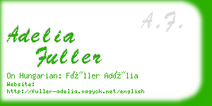 adelia fuller business card